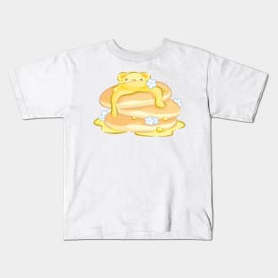 Melting Butter Bear Pancake Stack Kids T-Shirt